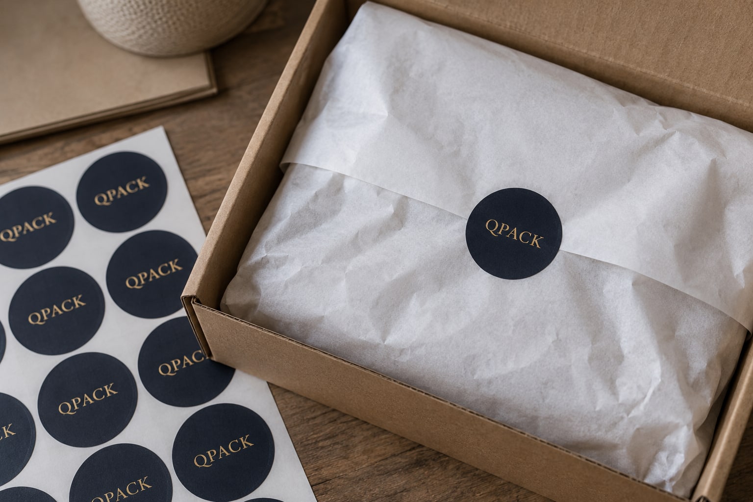 Metallic accents for gifting & presentation.