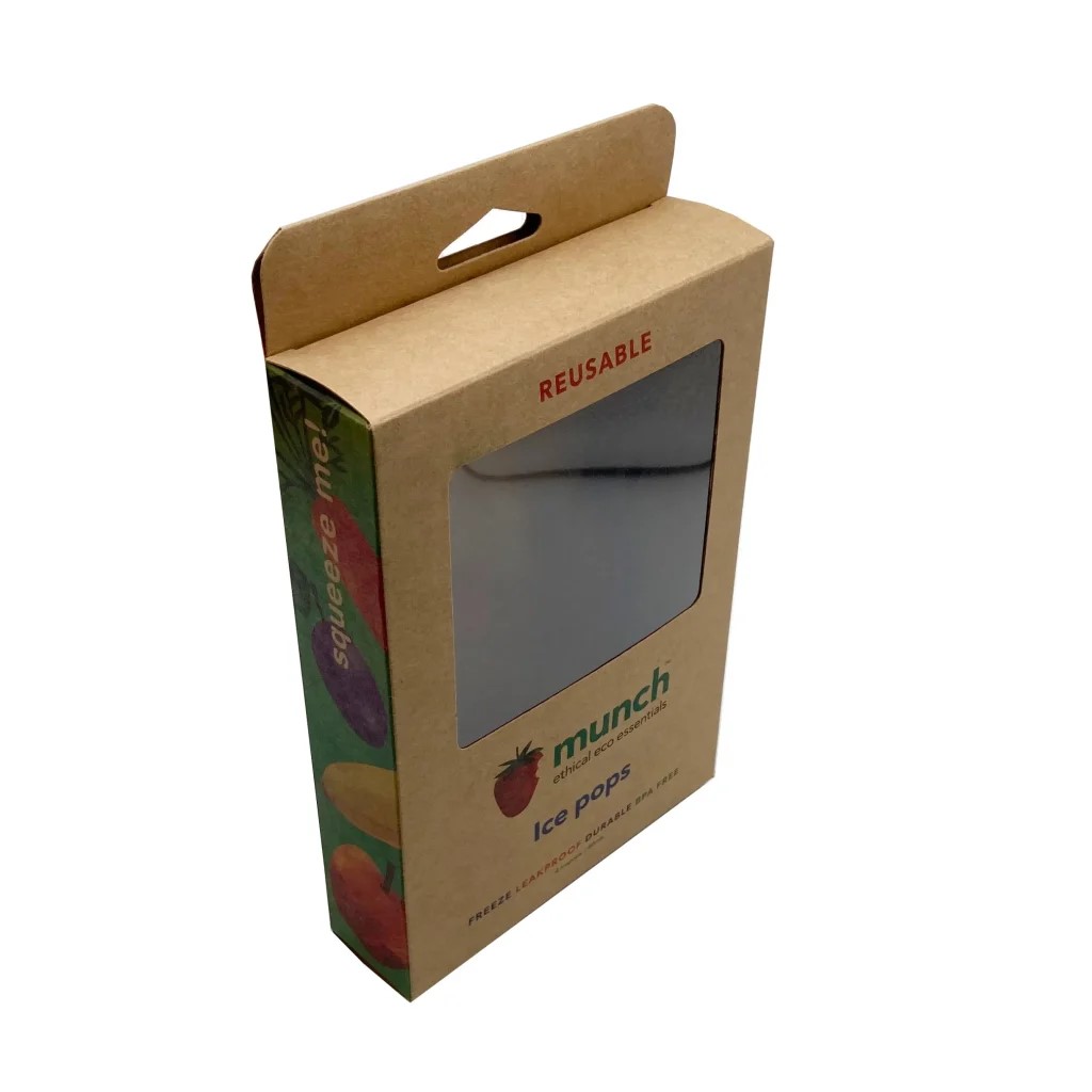 Kraft Paper Carton Box with Clear PVC Window