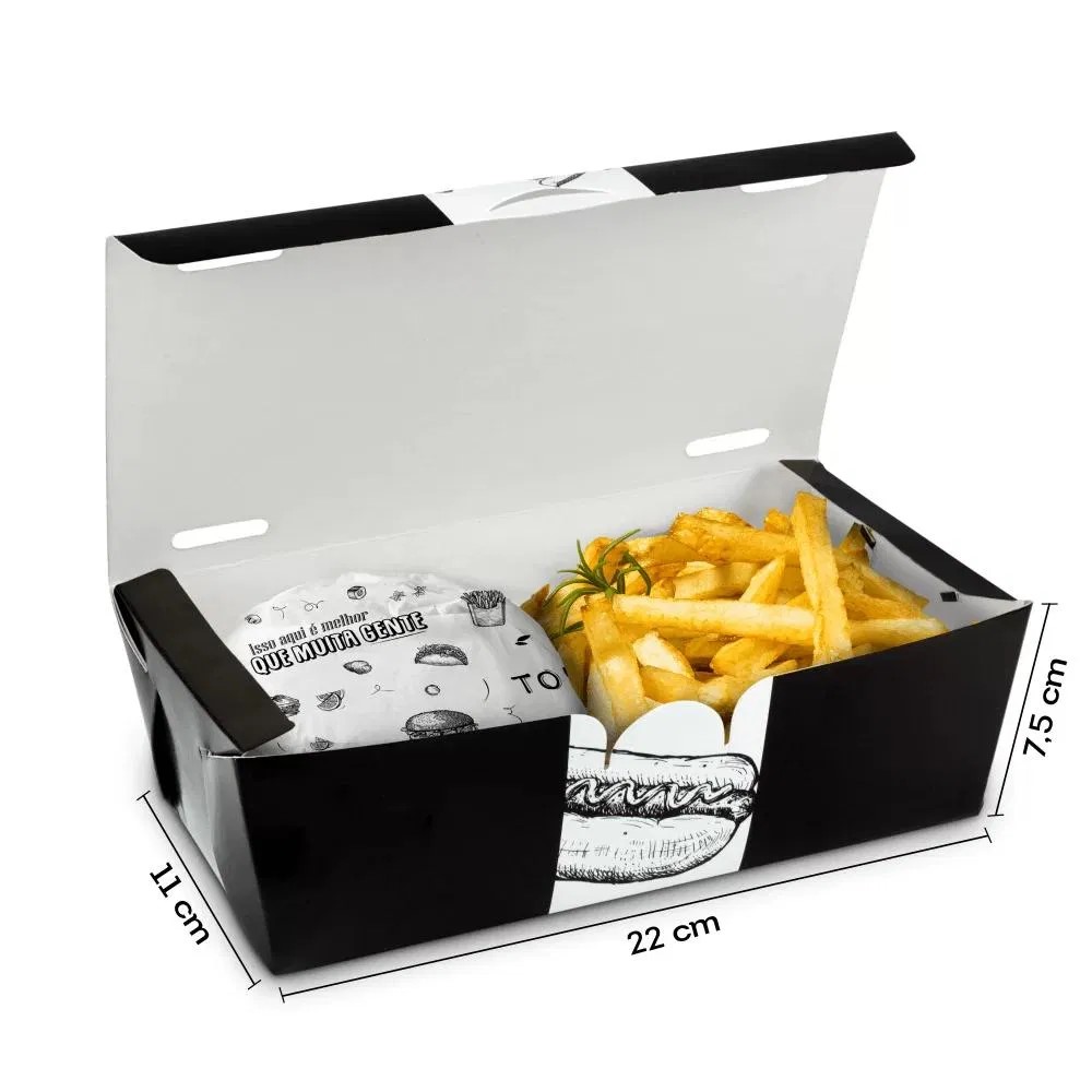 Custom Disposable Fast Food Packaging Box with Logo