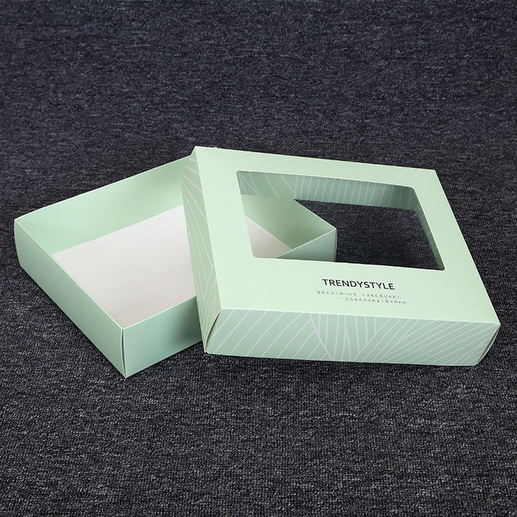 Custom Printed Cardboard Packaging Boxes with PVC Window - Image 2