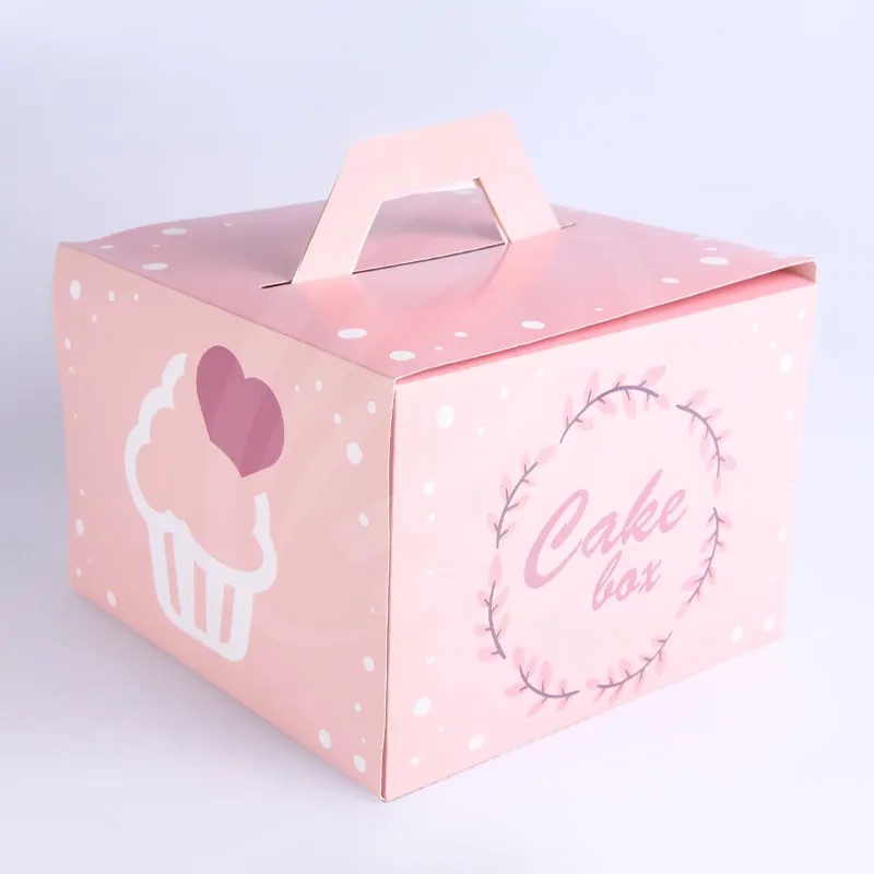Custom Printed Eco-Friendly Art Paper Cake Boxes for Bakery Packaging - Image 3