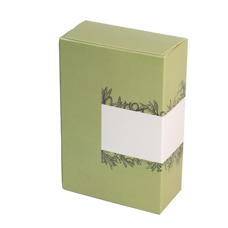 Custom Printed Elegant Green Natural Soap Packaging Box - Image 3