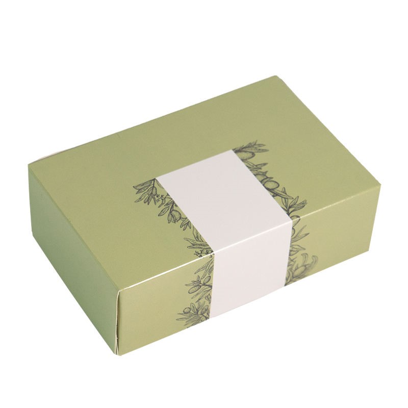 Custom Printed Elegant Green Natural Soap Packaging Box - Image 2