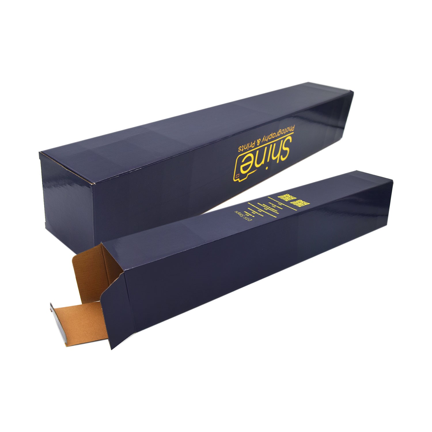 Custom Printed Foldable Hard Corrugated Paper Packaging Long Thin Tall Shipping Cardboard Boxes