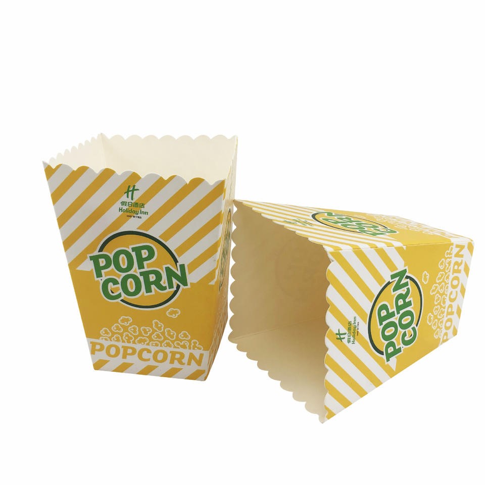 Custom Printed Foldable Popcorn Boxes