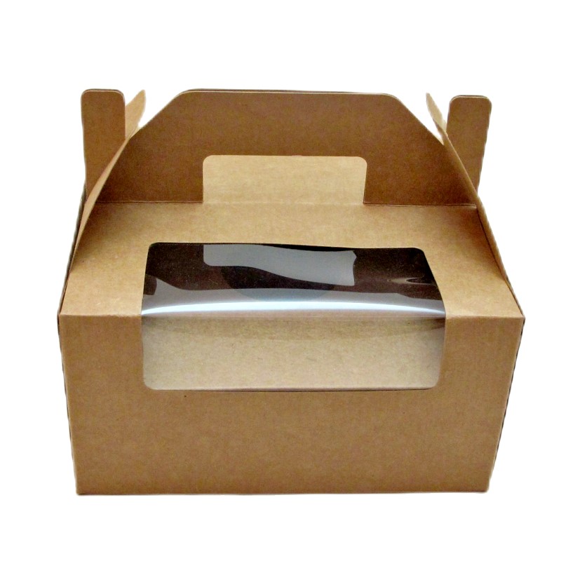 Custom Kraft Cake Boxes with Window – Eco-Friendly Bakery Packaging