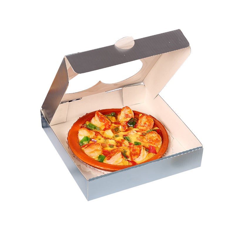 Custom Printed Pizza Boxes with Heart-Shaped Window & Logo - Image 4