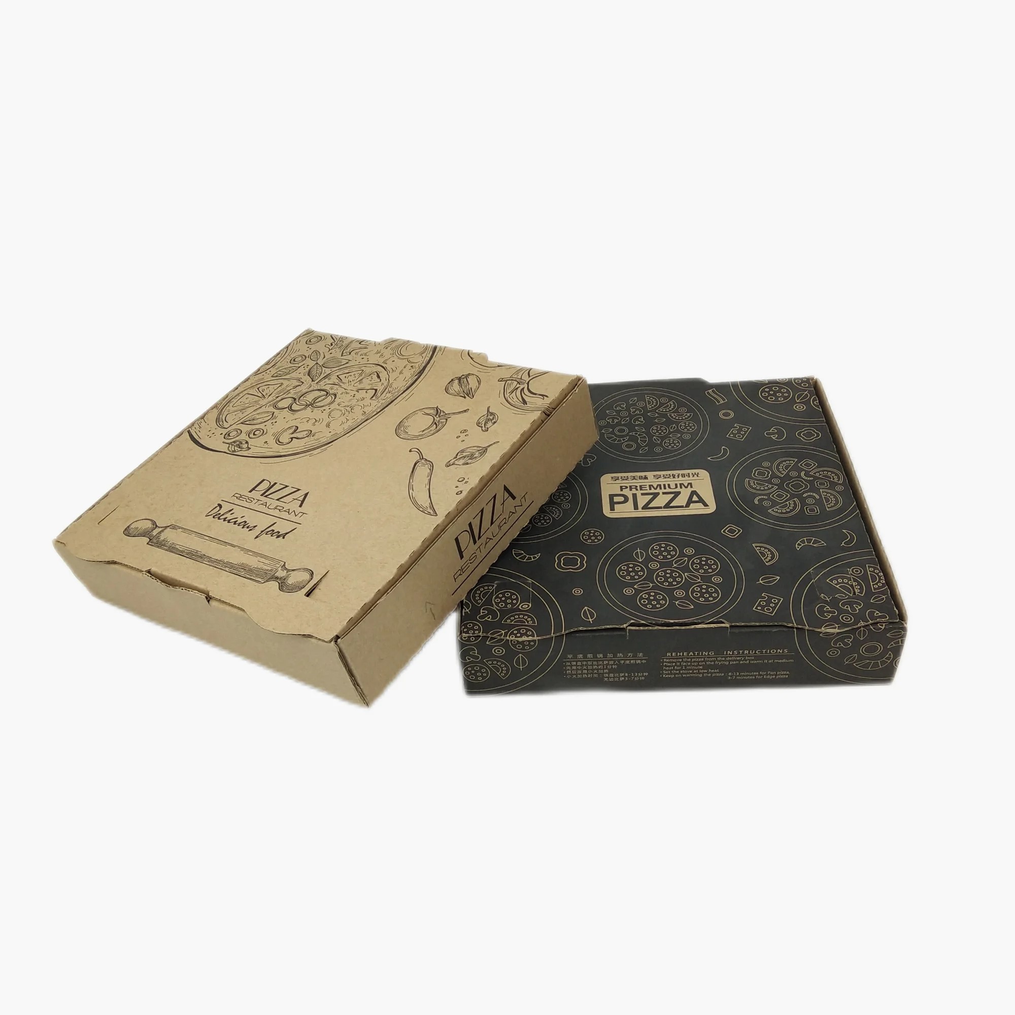 Custom Printed Pizza Corrugated Paper Box - Image 4