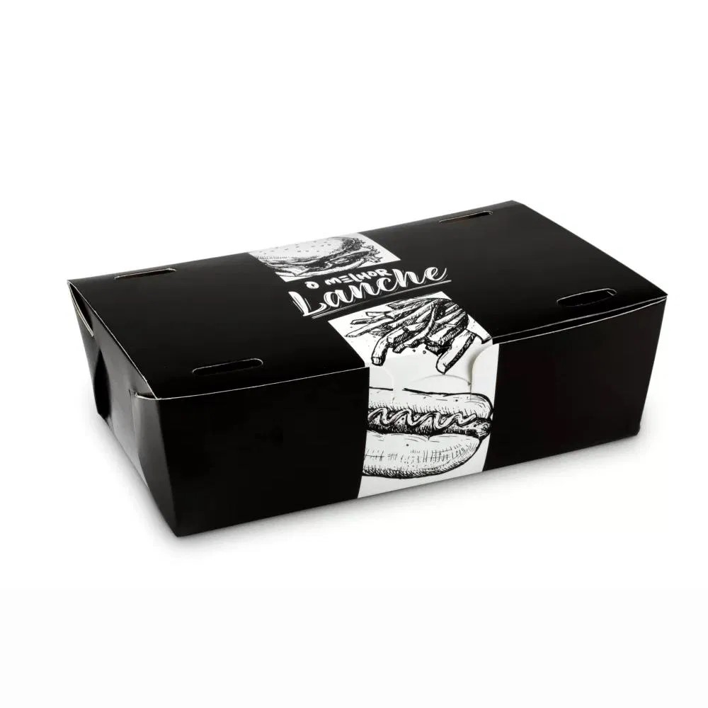 Custom Disposable Fast Food Packaging Box with Logo - Image 3
