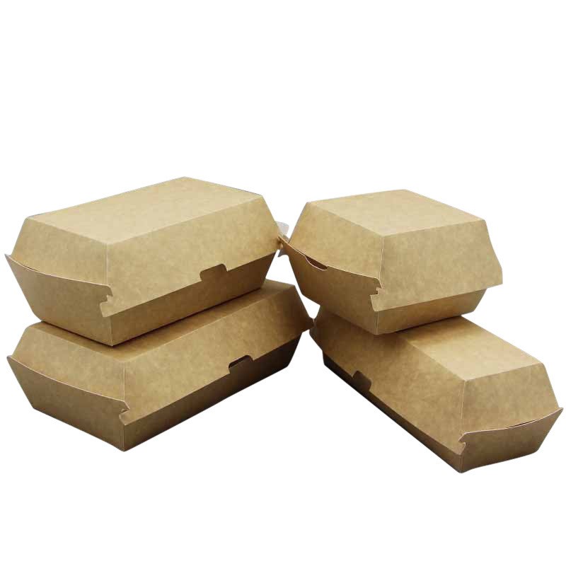 Custom Disposable Food Packaging Paper Burger Box - Image 3