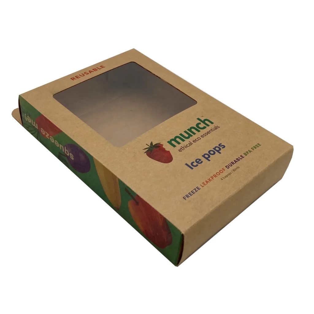 Kraft Paper Carton Box with Clear PVC Window - Image 3